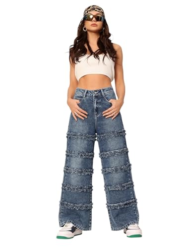 Image of Dolce Crudo High Rise Wide Leg Jeans for Women