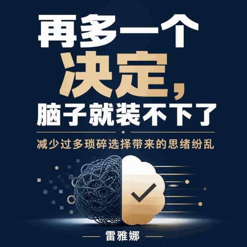 『再多一个决定，脑子就装不下了：减少过多琐碎选择带来的思绪纷乱』のカバーアート