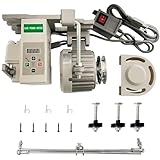 Sewing Machine Motor AC110V Industrial Brushless Servo Motor with Controller and Foot Switch Reversible (750W)