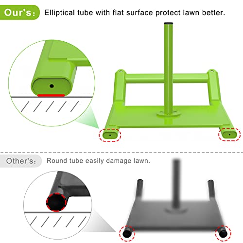 Kipika Weight Sled, Workout Sled, Fitness Strength Training Sled, Speed Training Sled For Athletic Exercise, Speed Improvement, Easily Through Obstacles, Suitable For 1"&2" Weight Plate, Green #TOP2