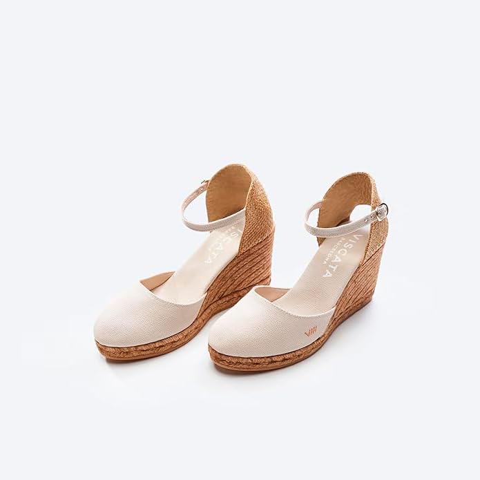 Image of VISCATA Satuna Women's Sandals Espadrille Canvas Buckle Wedges
