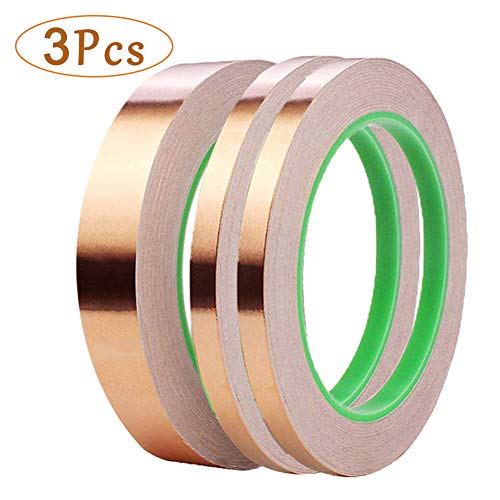 3 pack copper foil tape with conductive adhesive,copper tape doub…