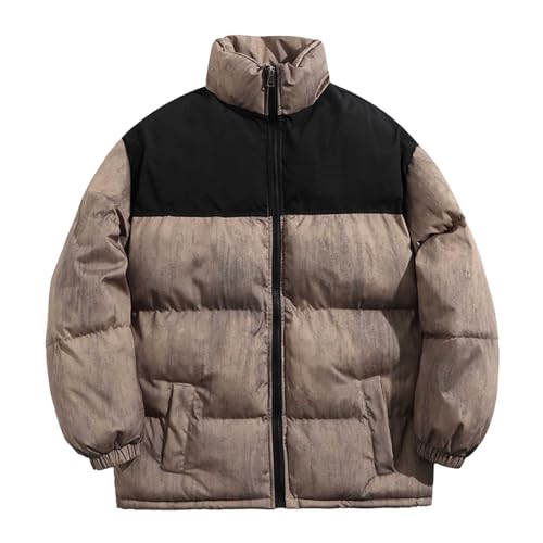 Manteau homme hiver court doublé polaire contre le froid intense
