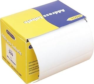 250 Premium Quality Self Adhesive Address Labels On Roll 89mm x 36mm