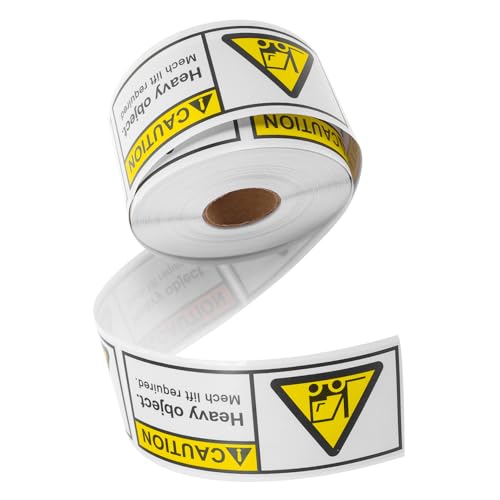 LIFKOME 1Roll Heavy Package Stickers Team Lift Labels for Shipping Logistics of Adhesive Labels for Warehouse Transportation Management