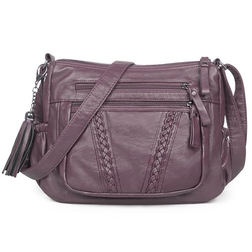 Image of VOLGANIK ROCK Crossbody Bag for Women with Tassel Ladies Soft PU leather Purses and Handbag Pocketbooks