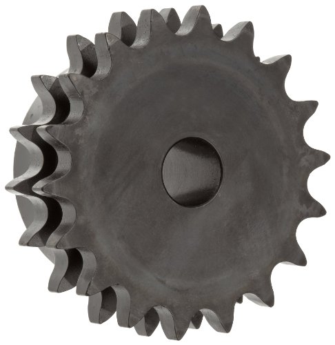 Martin Roller Chain Sprocket, Reboreable, Type B Hub, Double Strand, 40 Chain Size, 0.5" Pitch, 42 Teeth, 0.938" Bore Dia., 6.972" OD, 3.75" Hub Dia., 0.841" Width