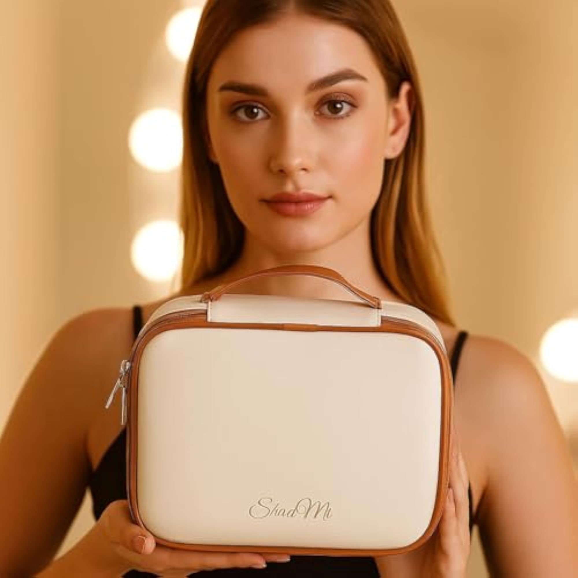 Travel Makeup Bag, Portable Cosmetic Bag for Women