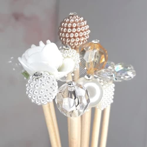 Kit com 15 Unidades de Varetas Decoradas Luxuosas para Difusores ...