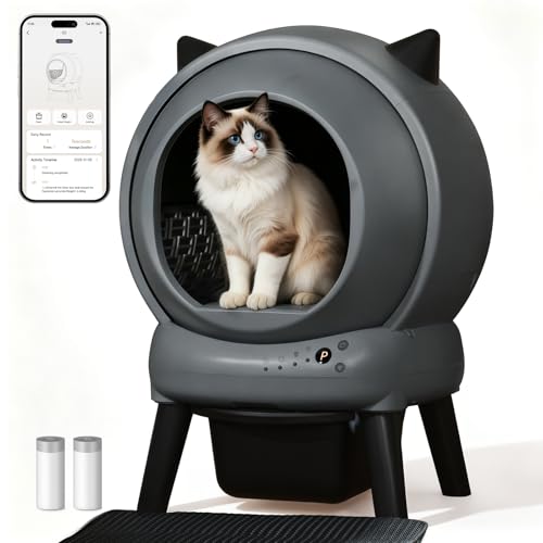 ZHMZ Self Cleaning Litter Box for Multiple Cats