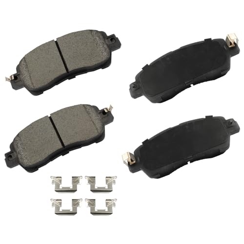 Image of cciyu D1852 Front Ceramic Disc Brake Pads Kit For Scion For iA 2016,For Toyota For Yaris 2019-2020,For Toyota For Yaris iA 2017-2018