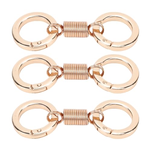 Nurnesy Portachiavi Staccabile Resistente 3 Pezzi - Design retrò Nordico, Portachiavi a Doppia Divisione a Molla per L'uso Quotidiano in Casa