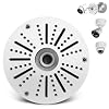 Outdoor Security Camera Junction Box Universal Junction Box for Bullet Dome Turret Cameras & Solar Panel, CCTV Base Box Hide Cable, Wall Ceiling Mount Bracket, Metal Electric Enclosure
