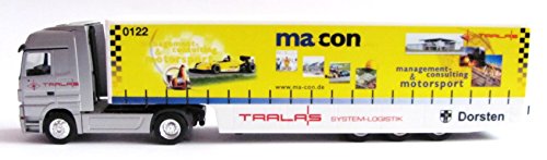 Preisvergleich Produktbild Herpa - Spedition Tralas - Ma-Con - MB Actros LH - Sattelzug