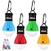 HZDone LED Camping Light Bulb, Portable LED Tent Lamp 3 Modes for Backpacking Camping Hiking Fishing Emergency and Outdoor Adventures Emergency Lights, Battery Powered Camp Lantern (4 Pack)