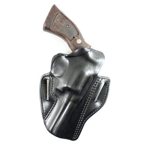 Desantis Thumb Break Scabbard Belt Holster, fits 3' Colt Python, Right Hand, black