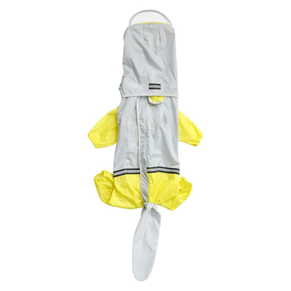 Impermeable para Perros, Impermeable Reflectante for Perros Grandes, Ropa for, Monos for Mascotas, Impermeable, Chaquetas Impermeables for Exteriores(Yellow,4XL)