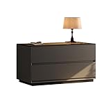 Nachttisch Nachttisch-Aufbewahrungsschrank, integrierter großer Aufbewahrungsschrank for das Schlafzimmer, leichte, luxuriöse italienische Kommode aus Massivholz Beistelltisch(40x40x50cm)