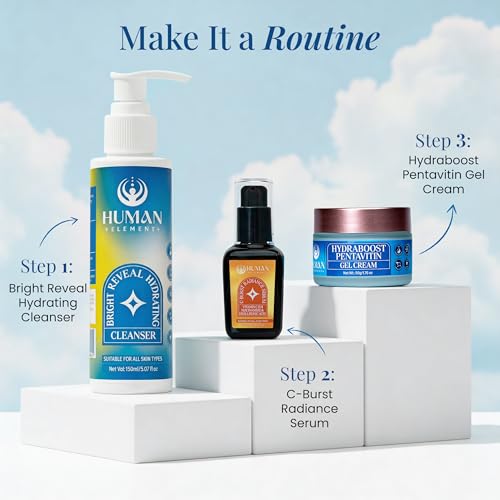 Image of HUMAN ELEMENT Bright Reveal Hydrating Cleanser - Deep Cleansing, Hydration & Brightening for Radiant, Healthy Skin | A Gentle, Hydrating, and Glow-Boosting Cleanser with Lactic Acid, Hyaluronic Acid & Rice Extract for Daily Skin Renewal (150ml)