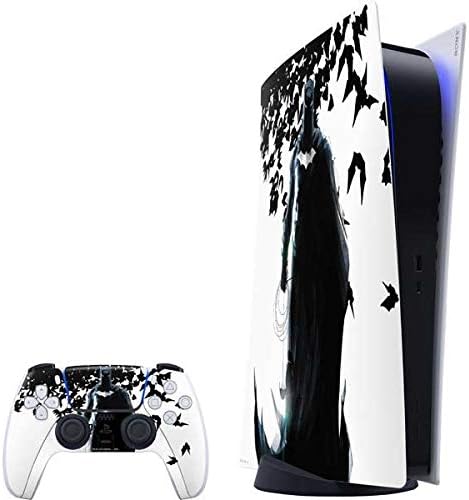 Skinit Decal Gaming Skin Compatible with PS5 Digital Edition Bundle - Officially Licensed DC Comics Batman Holding Batarang Art Design