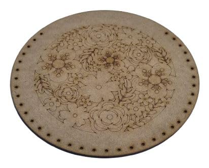 Creando Siluetas DM Redonda Grabada para Tejer Bolso 24,5cm.