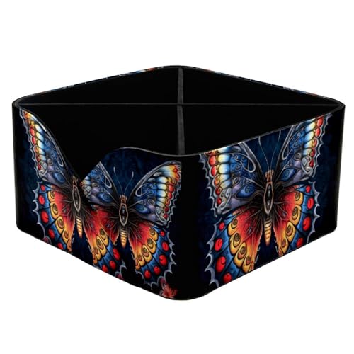 Porte-stylos rectangulaire papillon à 2 compartiments pour bureau - 2