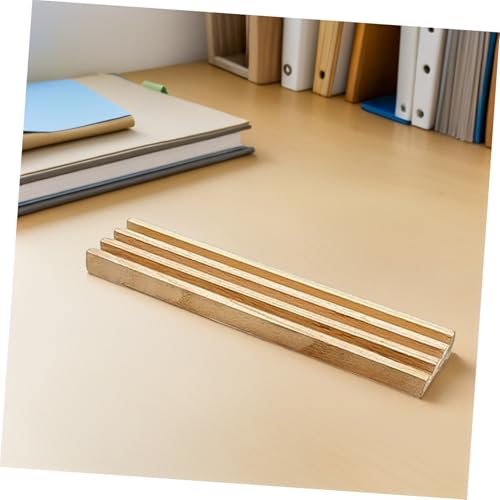 Soporte de fichas de dominó de madera con base antideslizante miniatura 6