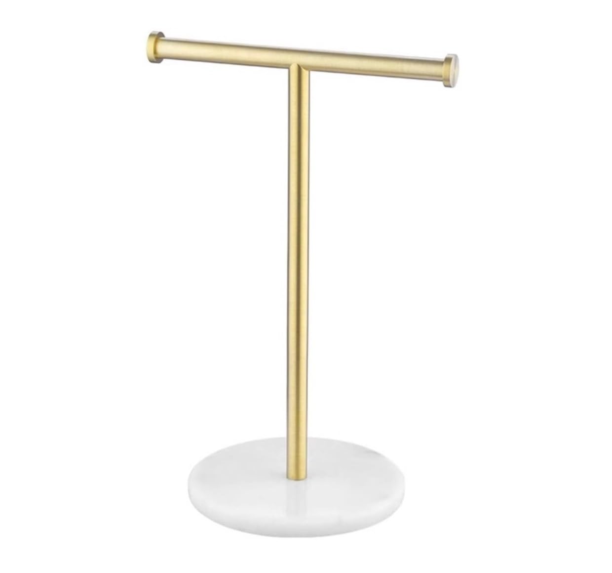 DKRAHRJJ Towel Rack, T-Stowel Holder Stand, Towel Stand for Bathroom Vanity Countertop/D+White/26 * 42Cm