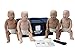 CPR Savers Training Infant 4 Pack, with 4 PRESTAN Professional Infant Diversity Manikins, 4 Lifesaver AED Trainers, Vests and Knee Pads