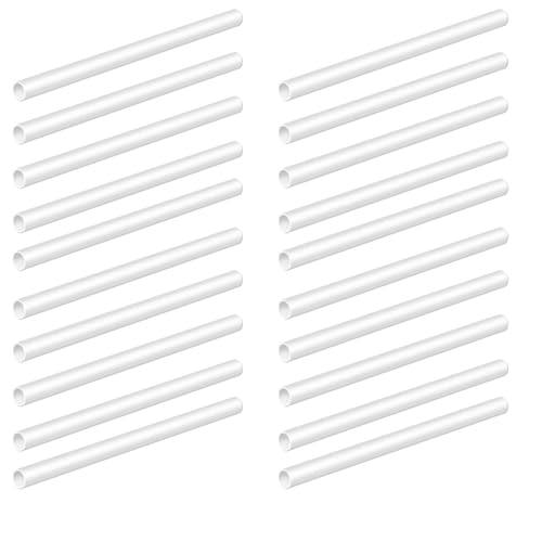 20 Reusable Plastic Cake Dowels for Tiered Cakes | 11.8 Inch Heavy Duty Support Rods for Wedding & Party Cake Construction