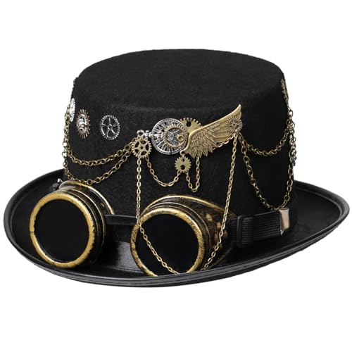 XWXLDD Unisex Steampunk Top Hat