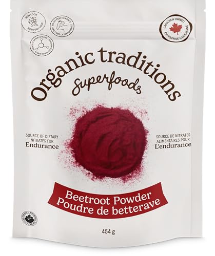 Organic Traditions - Organic Traditions Beet Root Powder, Canadian Owned, Vegan Beetroot Supplement Non-GMO Organic Beet Root Powder Superfood 16oz/1lb (454g) Bag - -7%