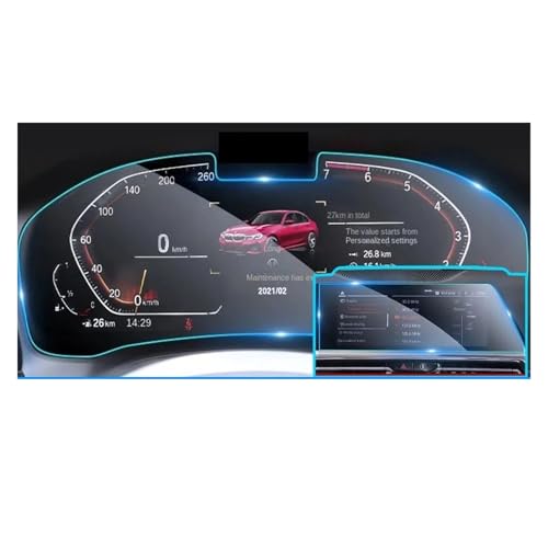Verre trempé autoradio Audi Q4 E-tron protection instruments