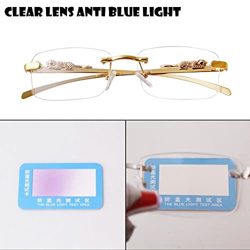 ADE WU Vintage Rimless Sunglasses Retro Luxury Gold Metal Frameless Rectangle Colored Lens Sun Glasses4