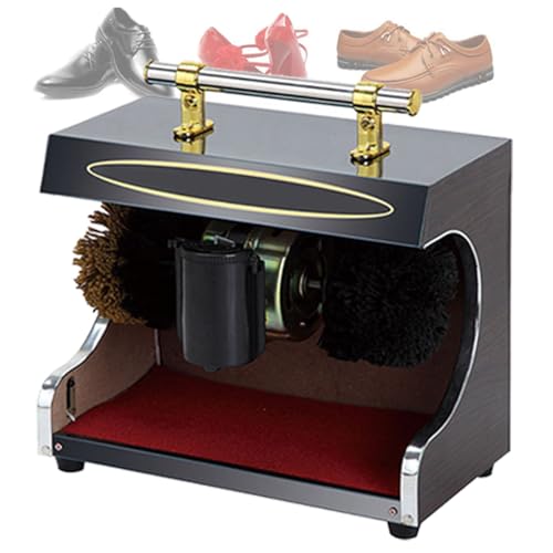 Automatische Schuhpoliermaschine mit Doppelbürste, Induktionstechnologie, Überhitzungsschutz, ideal für Zuhause, Hotel, Bank und gewerbliche Nutzung. Müheloser Glanz