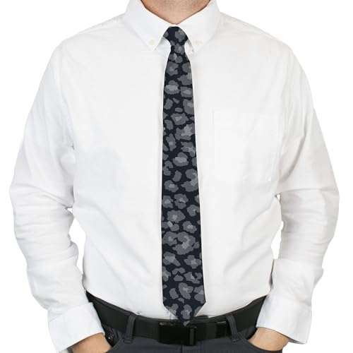 Cravate gris léopard Buckle-Down, accessoire mode homme standard - 2