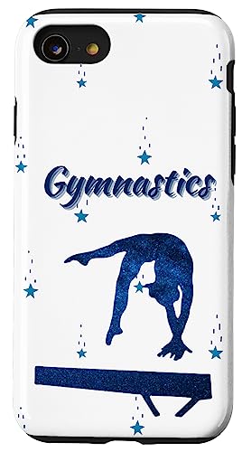 Ocean Blue Gymnastics Balance Beam Star Gymnast - Gymnastique Queen Ocean Blue Balance Beam Star Girl Gymnaste Coque pour iPhone SE (2020) / 7 / 8
