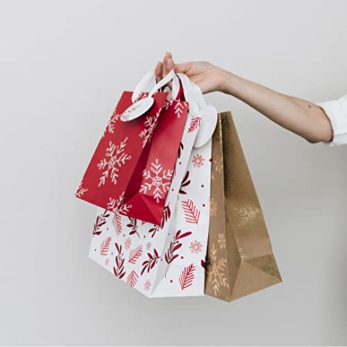 Draeger Paris - Sac Cadeau Noël Boule Or et Rouge Petit Format - Image 3