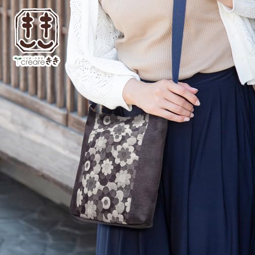 Crearekiki Japanese Shoulder Bag Women's Crossbody Lightweight Okayama Denim Margaret Pochette Mother's Day Mother Birthday Present DJ-14m_a2