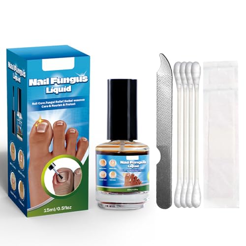 Cuidado líquido de uñas para hongos, esencia de hierbas fúngicas, cuidado nutre y protege