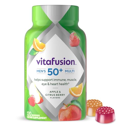 Vitafusion Men's 50+ Daily Multivitamin, Gummy Vitamins, 120 Ct