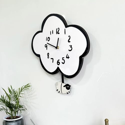 Horloge mouton silencieuse en acrylique pour accompagner les douces nuits - 5