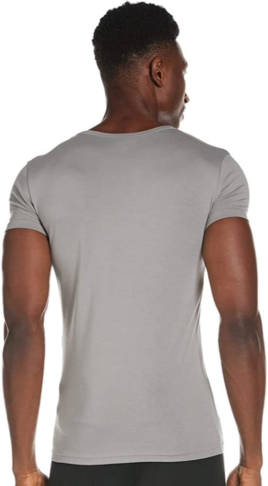 Emporio Armani Uomo 2-Pack V Neck T-Shirt Essential Core Logoband T-Shirt S Nero Grigio - Immagine 2