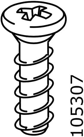 Miniatura 4 de Spare Hardware Parts Marco de cama y tornillo de escritorio (repuesto para pieza IKEA #105307) (paquete de 20)