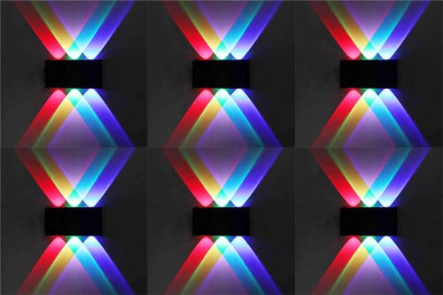 Image of Murphy 6-Watt Sixer U-Shape Up Down Outdoor LED Wall Light with Aluminium IP65 Grade Waterproof Body (Multi Color, Pack of 6)
