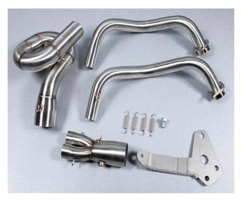 Tuyau d'échappement complet moto haut de gamme pour MT07 et XSR700 collecteur en acier inoxydable