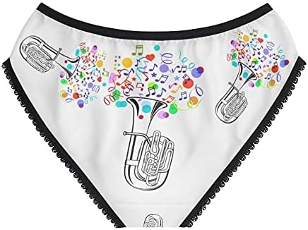 Tuba Party Panties, Tuba Party Underwear, Briefs, Cotton Briefs, Funny Underwear, Panties For Women