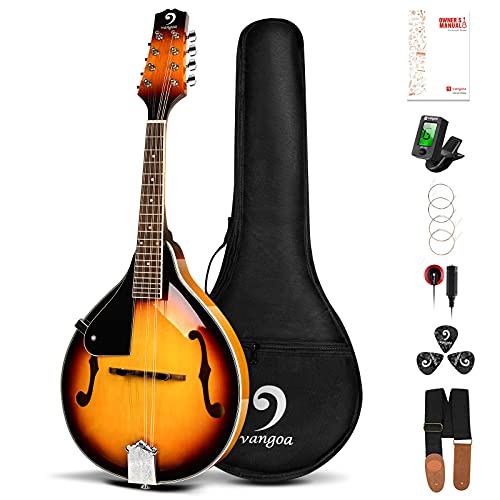 Vangoa Styl mandoliny dla leworęcznych, Sunburst