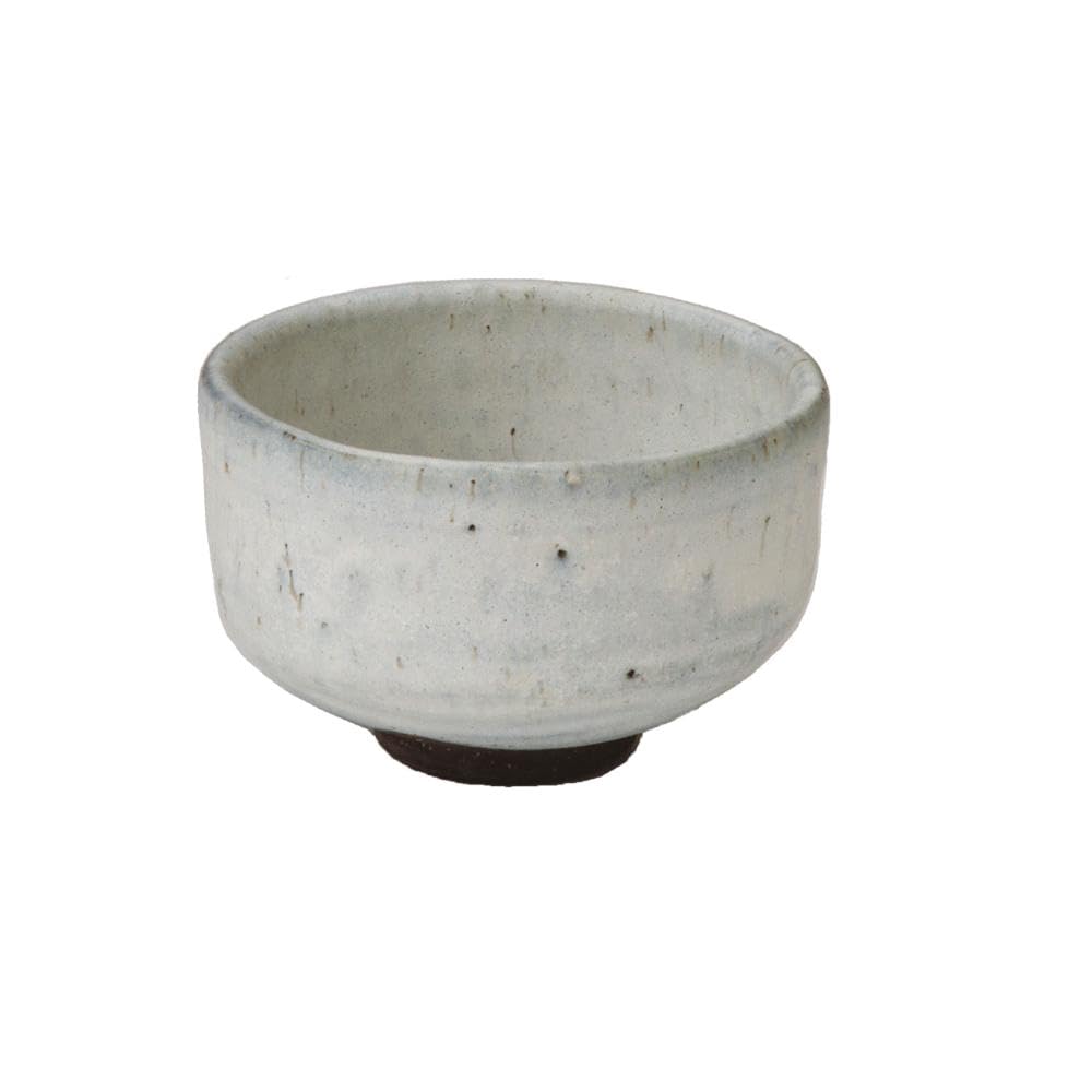 Yamakiikai Y3087 Real Ceramic Granite White Crystal Matcha Bowl