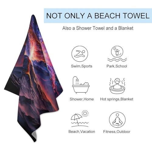 Serviette de plage séchage rapide et ultra absorbante pour le sport